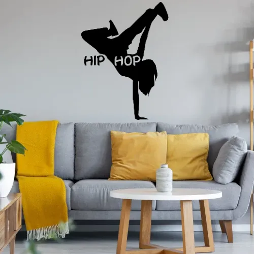 Hip Hop Frau Sonstig. Wandtattoo