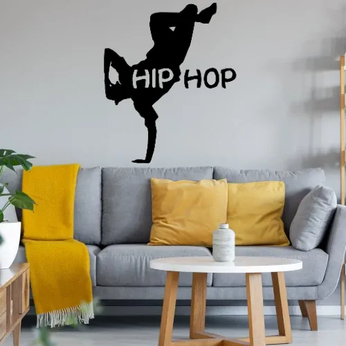 Hip Hop Mann Sonstig. Wandtattoo