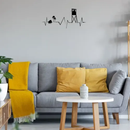 Hochsitz Jagen Herzschlag - Jäger Keiler Sonstig. Wandtattoo