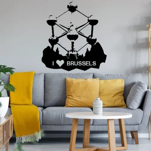 I LOVE Brüssel Atomium Sonstig. Wandtattoo