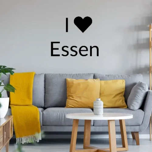 I Love Essen  Wandtattoo