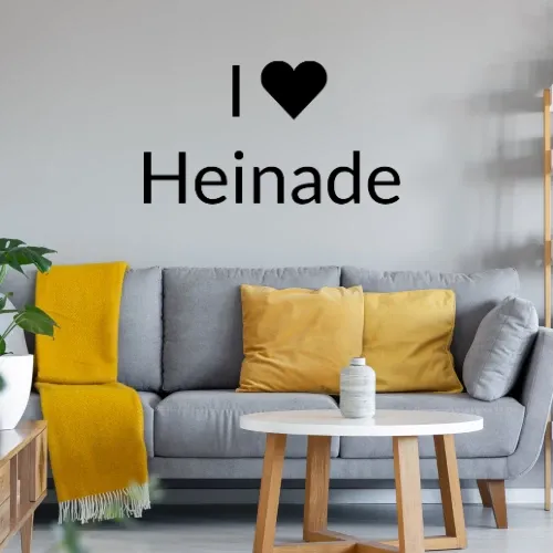 I Love Heinade Wandtattoo