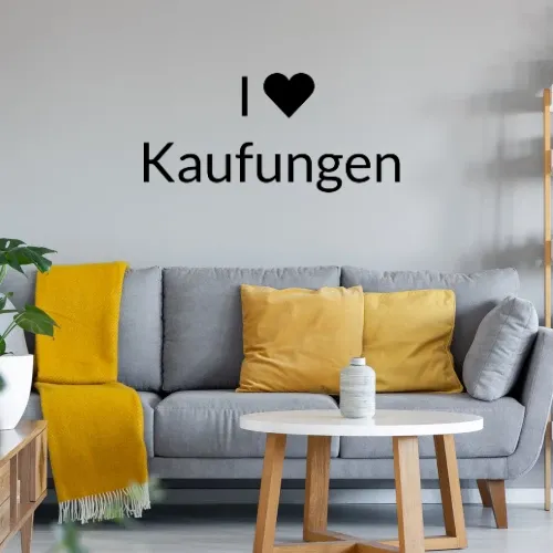 I Love Kaufungen Wandtattoo