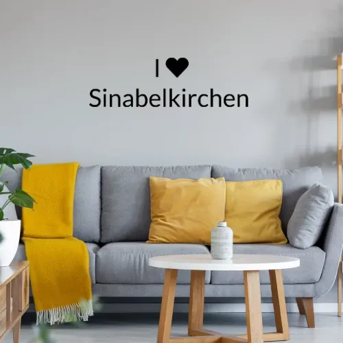 I Love Sinabelkirchen Wandtattoo