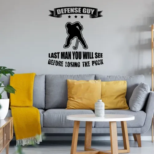 Ice Hockey Defense Guy Before Loosing The Puck Sonstig. Wandtattoo Ice Hockey Defense Guy Before Loosing The Puck Wandtattoo