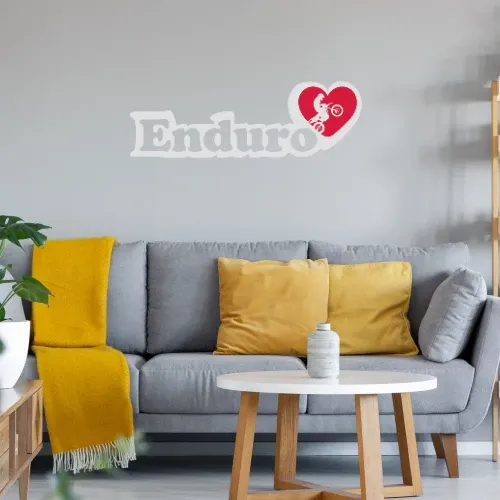 Ich liebe Enduro Wandtattoo