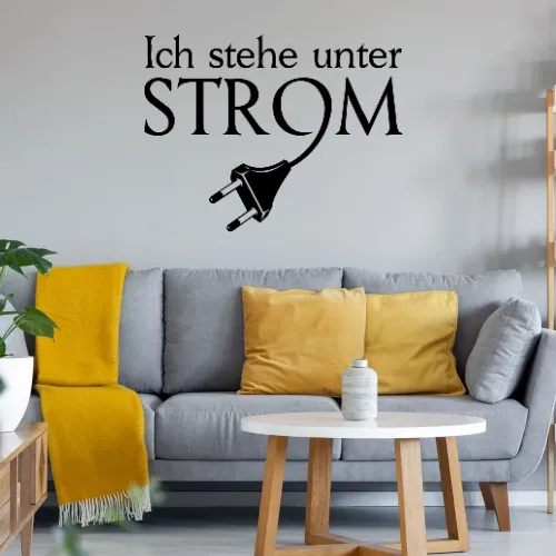Ich stehe unter Strom - Stecker Shirt Sonstig. Wandtattoo
