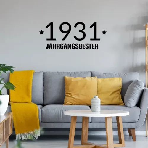 Jahrgangsbester 1931 Wandtattoo