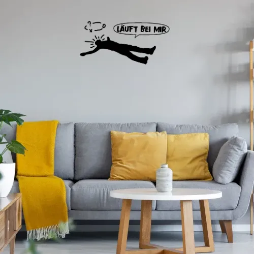 Jogger Motivation Joggen - Läuft bei mir Wandtattoo