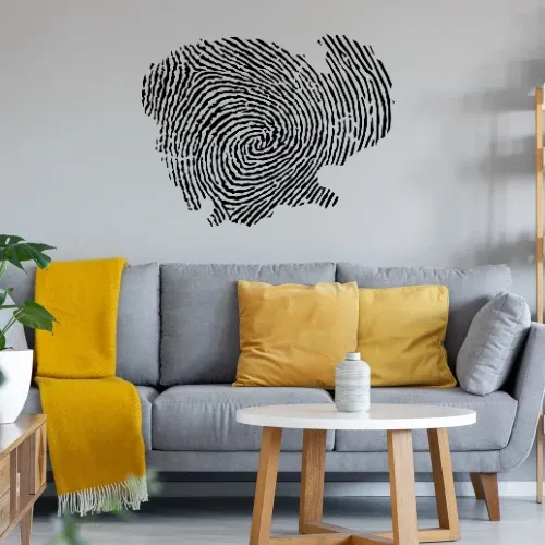 Kambodscha Fingerabdruck Sonstig. Wandtattoo