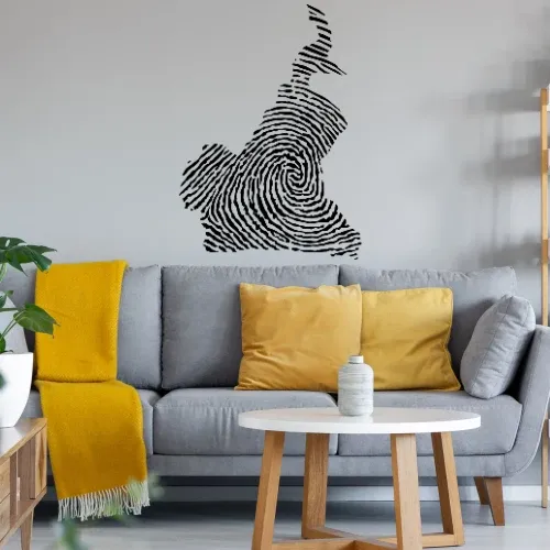 Kamerun Fingerabdruck Wandtattoo