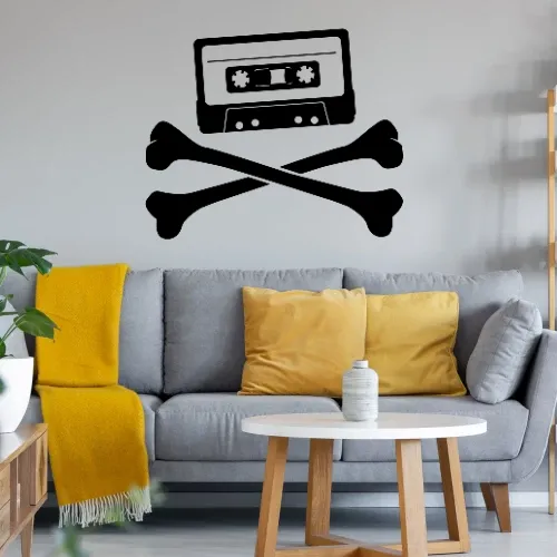 Kassetten Knochen Sonstig. Wandtattoo Kassetten Knochen Wandtattoo
