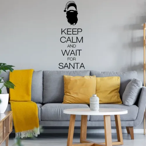 keep calm and wait for santa Sonstig. Wandtattoo keep calm and wait for santa Wandtattoo