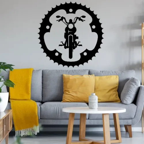 Kettenblatt Chopper Front Wandtattoo
