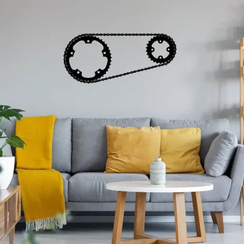 Kettenblatt mit Kette Sonstig. Wandtattoo