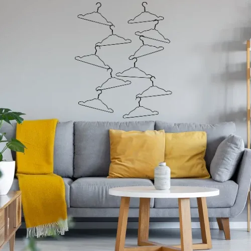 Kleiderbügel Chaos Sonstig. Wandtattoo Kleiderbügel Chaos Wandtattoo