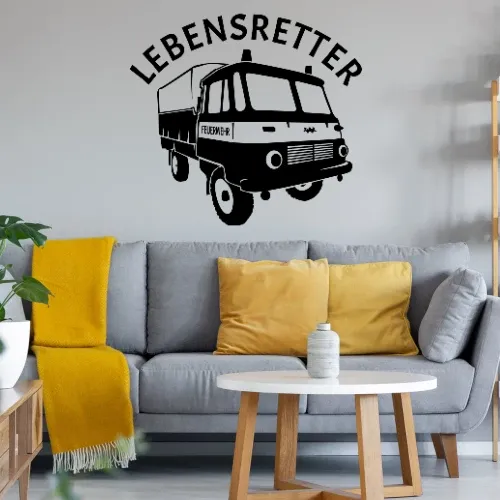 Lebensretter Feuerwehr Robur LO Sonstig. Wandtattoo