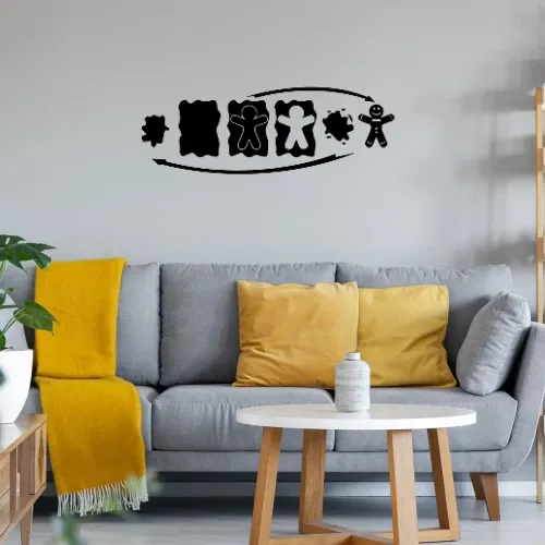 Lebkuchen Evolution Wandtattoo