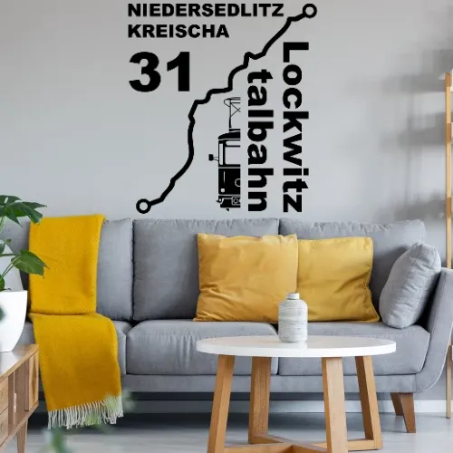 Lockwitztalbahn Kreischa 31 Strecke Wandtattoo