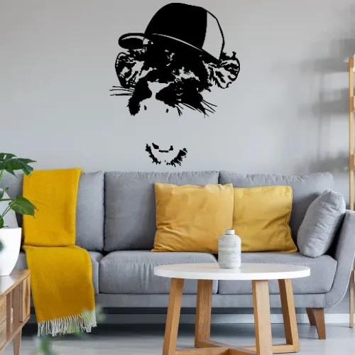 Löwe mit Basecap Wandtattoo