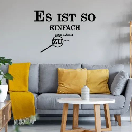 Lupe Näherkommen Wandtattoo