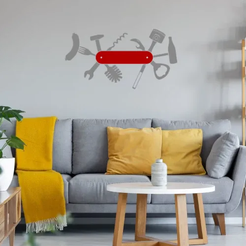Männer Taschenmesser 3.0 Wandtattoo