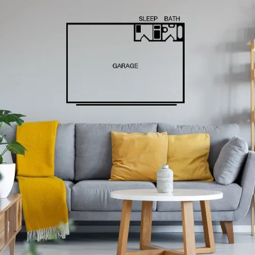 Männer Wohnung Wandtattoo