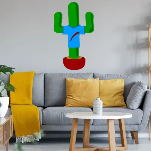 Mexikanischer Kaktus Wandtattoo