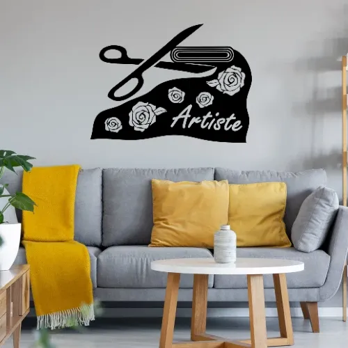 Mit Stoff und Schere zum Kunstprojekt Wandtattoo