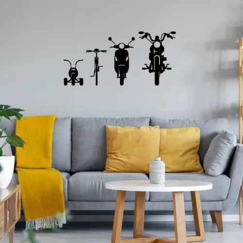 Motorrad Chopper Evolution Front 2.0 Wandtattoo