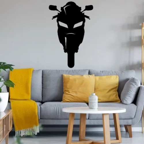 Motorrad Rennmotorrad Front Wandtattoo