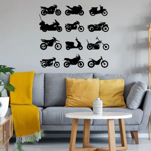 Motorräder Typen Wandtattoo