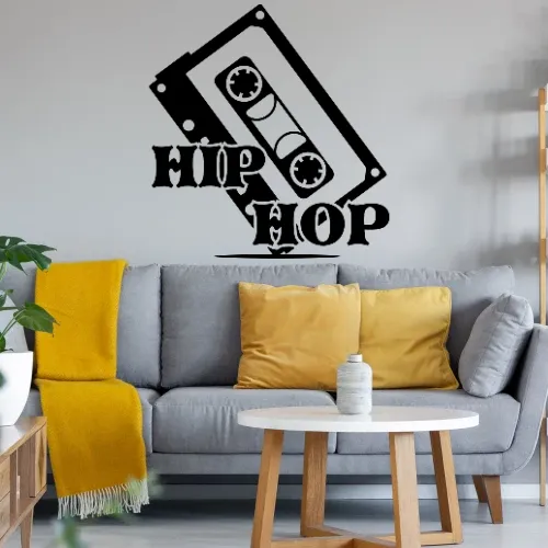Musik Kassette Hip Hop Wandtattoo