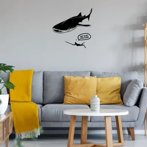 Not In His Food Chain Speerfischen Tauchen Fischen Sonstig. Wandtattoo Not In His Food Chain Speerfischen Tauchen Fischen Wandtattoo
