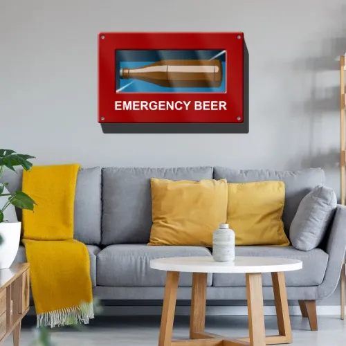 Notfall Bier Box Emergency Beer Sonstig. Wandtattoo Notfall Bier Box Emergency Beer Wandtattoo