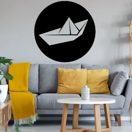 Papierschiff Origami Sonstig. Wandtattoo
