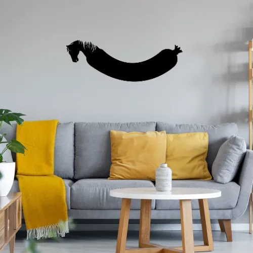 Pferdewurst Wandtattoo