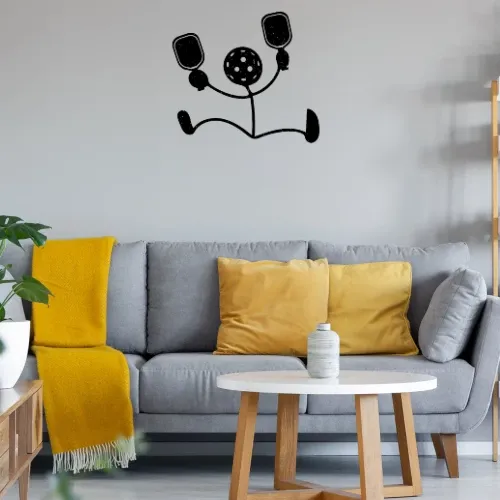 Pickleball Strichmännchen Sonstig. Wandtattoo Pickleball Strichmännchen Wandtattoo