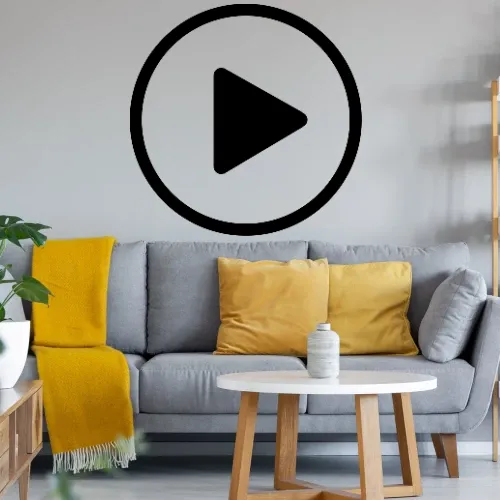 Playbutton Sonstig. Wandtattoo