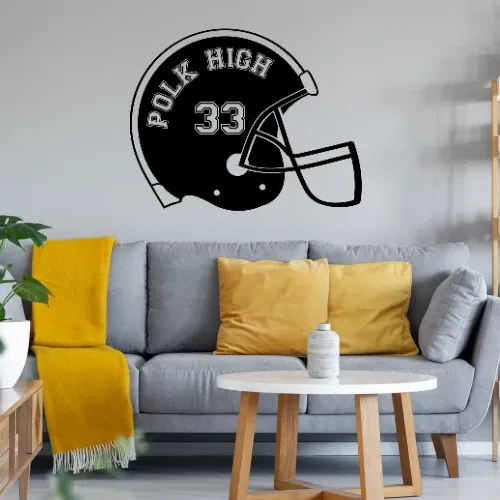 POLK HIGH Footballhelm Sonstig. Wandtattoo