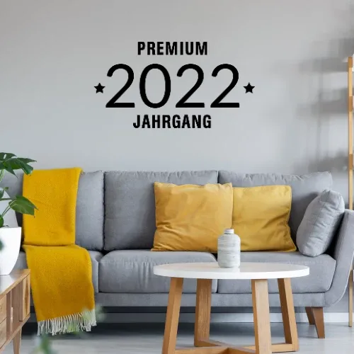 Premiumjahrgang 2022 Wandtattoo