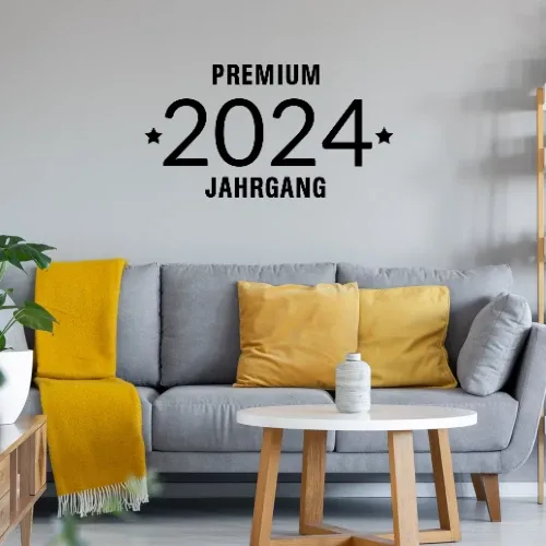 Premiumjahrgang 2024 Wandtattoo
