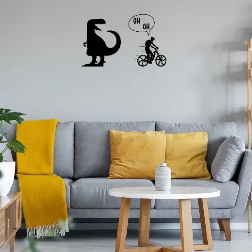 Radfahrer Dino TRex Motivation Mountainbiker Sonstig. Wandtattoo Radfahrer Dino TRex Motivation Mountainbiker Wandtattoo