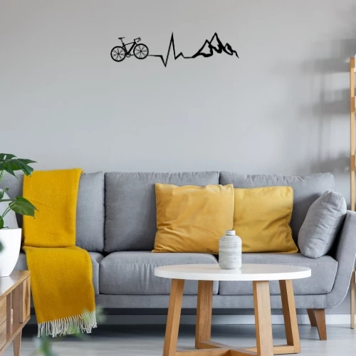 Rennrad Fahrrad Berge Puls Radfahrer Herzschlag Sonstig. Wandtattoo