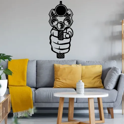 Revolver Front Sonstig. Wandtattoo