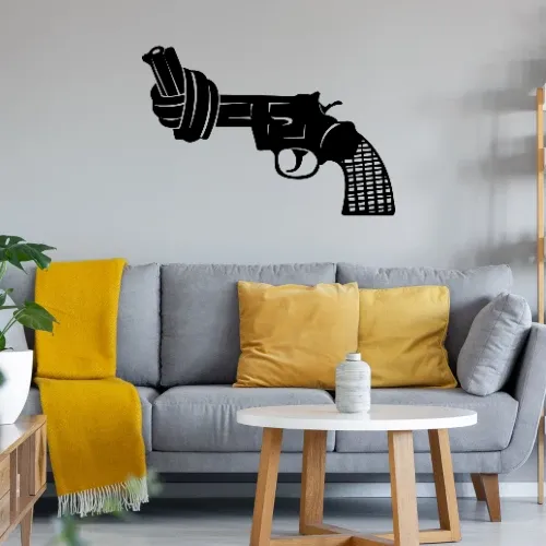 Revolver mit Knoten Sonstig. Wandtattoo