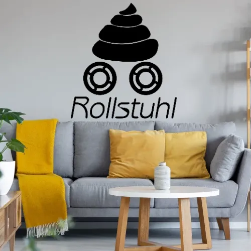 Rollstuhl - Ein Stuhl auf Rädern Sonstig. Wandtattoo