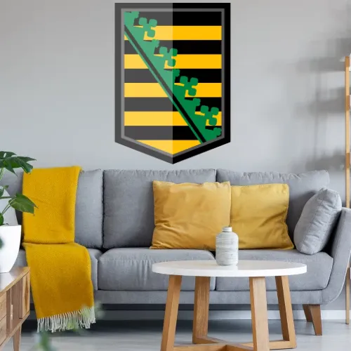 Sachsen Wappen E-Style Wandtattoo