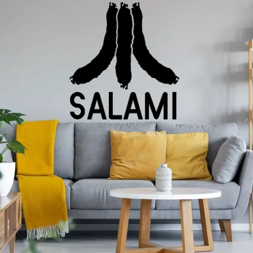Salami Pyramide Wandtattoo