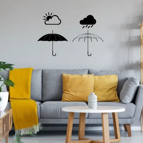 Schirmwetter Wandtattoo